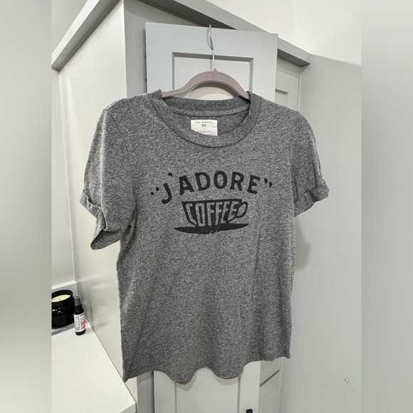 Sol Angeles x Anthropologie “J’adore coffee” women’s crewneck tee size small - Picture 1 of 3
